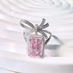 Kunzite Bow Ring